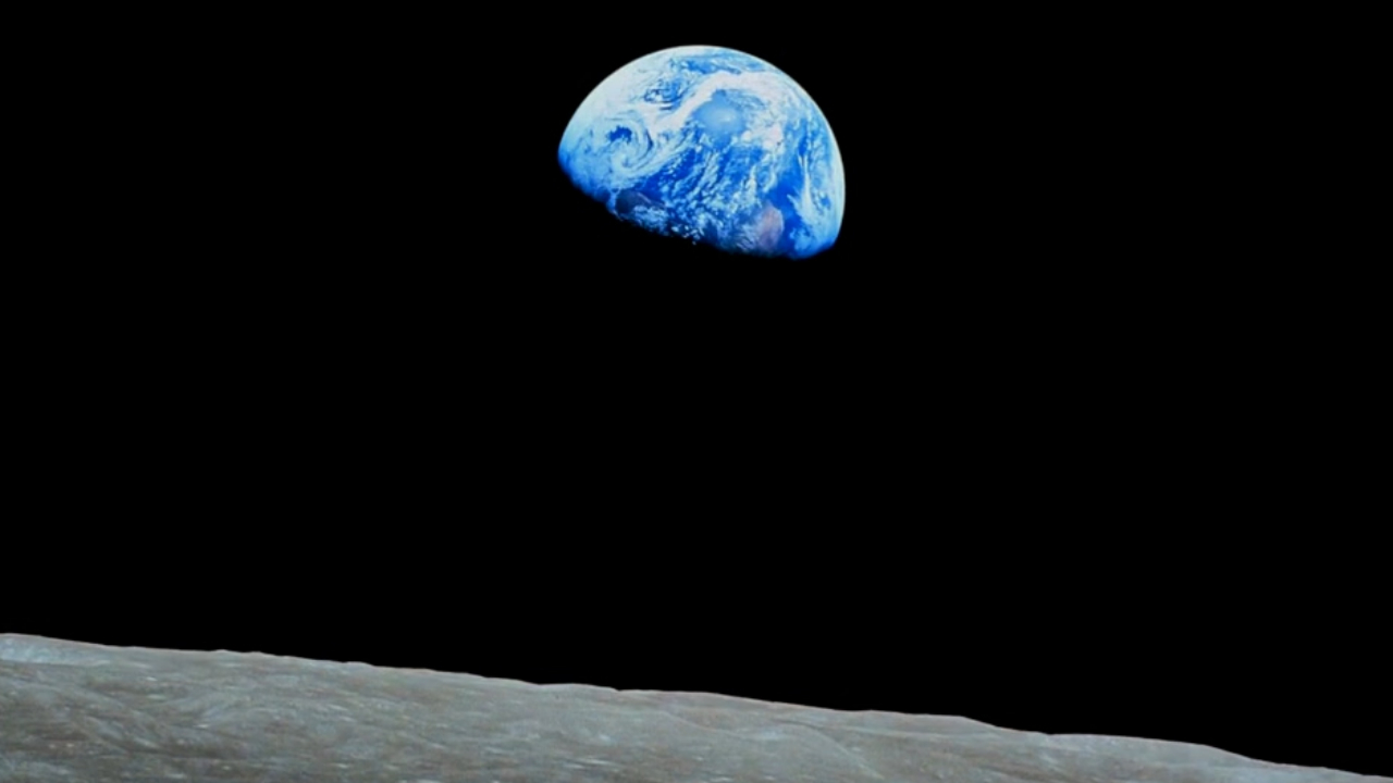 阿波罗8号太空偶遇 蓝宝石 !太空天际之外观地球升起!